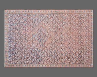 Small 60+ Year Old Turkish Oushak Rug | 92x150 cm (3x4.9 ft)