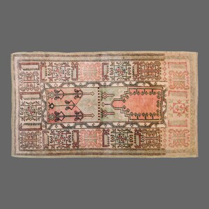 Vintage Rug, Area Rug, Turkish Rug, 3&#39;5 x 9 feet, Oushak Rug, Antique Rug, Oriental Rug, Handmade Rug, Decorative Rug, Old Rug