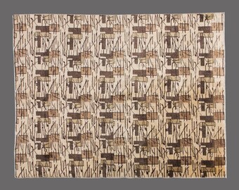 Vintage Turkish Rug, 7x8 Rug, Turkish Rug, Area Rug, Handwoven Wool Carpet, Bohemian Area Rug, 7x8 Carpet