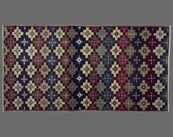 Vintage Turkish Rug, Turkish Rug, 4x8 Rug, Handwoven Wool Carpet, Small Runner Rug, 4x8 Carpet, Turkish Runner