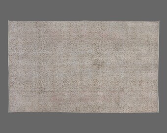 Vintage Rug, Area Rug, Turkish Rug, 6'4 x 10 feet, Oushak Rug, Antique Rug, Oriental Rug, Handmade Rug, Decorative Rug, Large Rug,Old Rug