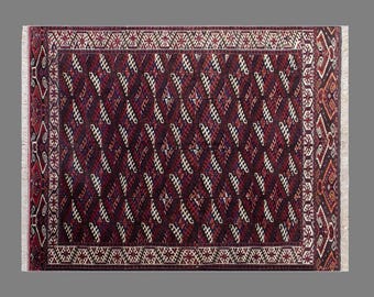 Turkish Vintage Rug 7'3" x 9'8" (221x295 cm), 60+ Years Old Handmade Oushak Rug, Antique Rug, Area Rug, Bohemian Rug