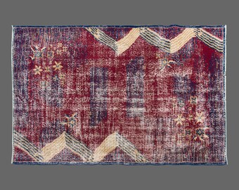 Area Rug, "Turkish Rug, Vintage Rug, 5'3 x 7'7 feet, Oushak Rug, Antique Rug, Oriental Rug, Handmade Rug, Decorative Rug, Large Rug, Old Rug