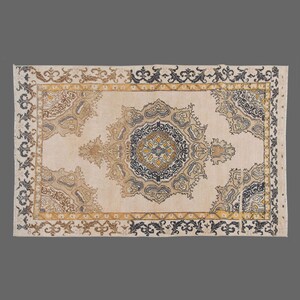 Vintage Rug, Area Rug, Turkish Rug, 4&#39;3 x 6&#39;8 feet, Oushak Rug, Antique Rug, Oriental Rug, Handmade Rug, Decorative Rug, Large Rug,Old Rug