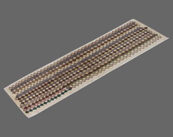 Hallway Runner "Rug 1.7" x 6.0" Vintage Ushak Runner Rug, Size: 48 x 185 cm,Pale Muted colors rug,Distressed Rug,Area Rug,Kitchen Rug