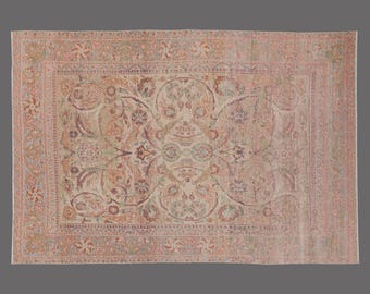 Vintage Turkish Rug, 6x10 Rug, Area Rug, Turkish Rug, Large Rug, Handwoven Wool Carpet, Large Boho Rug, 6x10 Carpet