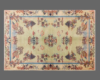 Vintage Anatolian Turkish Rug 122 x 180 cm (4 x 5.9 ft) | 60+ Years Old Decorative Area Rug