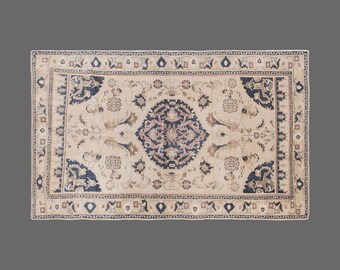 Regal Garden of Konya, Vintage Turkish Rug, 5 x 8 ft, Vintage Rug