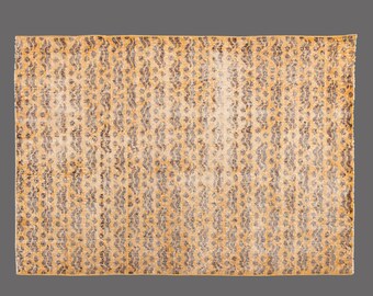 Oushak Rug, Ottoman Çintemani Design Rug, Vintage Turkish Rug, 4 x 6 ft Rug, Vintage Rug