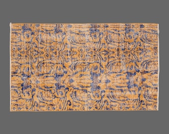 Turkish Rug, Area" Rug, Vintage Rug, 3'4 x 5'7 feet, Anatolian Rug, Antique Rug, Oriental Rug, Handmade Rug, Decorative Rug, Muted Rug