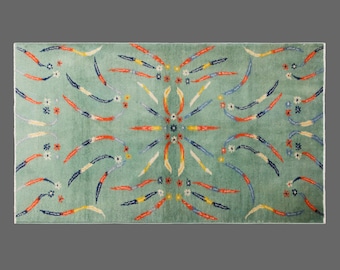 Anatolian Vintage Rug 120 x 200 cm (3'11 x 6'7 ft) | Antique Turkish Wool Decorative Rug