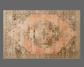 Vintage Turkish Kars Rug 215x340 cm (7.1x11.2 ft) | 60+ Years Old Area Rug