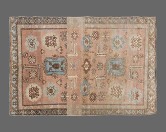 4 x 5 rug, Oushak Rug", Area Rug, Turkish Rug, Vintage Rug, 3'7 x 5'4 feet, Antique Rug, Oriental Rug, Handmade Rug