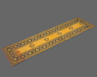 2.6 X 11.2 Floor Turkish Runner,Oushak Rug Runner,Vintage Runner Rug,Oushak Rug Runner,Handmade Rug,Floor rug runner,Home Decor Rug Runner