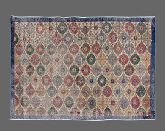 Oushak Rug, Floor Rug, Area Rug, Turkish Rug, Vintage Rug, 4x5 ft rug, Antique Rug, Oriental Rug, Handmade Rug, Decorative Rug, Old Rug