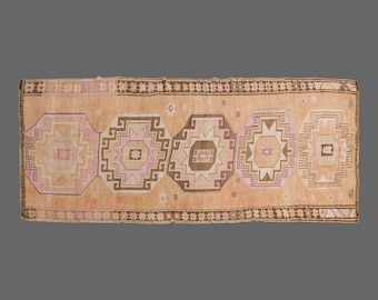 Area Rug, "Turkish Rug, Vintage Rug, 4'9 x 9'8 feet, Oushak Rug, Antique Rug, Oriental Rug, Handmade Rug, Decorative Rug, Large Rug, Old Rug