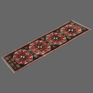 3.0 X 10.6 ft Vintage Rug Runner,Floor Oushak Rug,Hallway Turkish Rug Runner,Oushak Rugs,long runner, narrow long runner,Oushak Long Runner