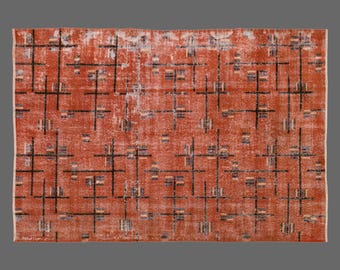 Turkish Rug", Vintage Rug, Area Ru 5'8 x 9 feet, Oushak Rug, 173 x 268 cm Rug, Oriental Rug, Handmade Rug, Decorative Rug, Old Rug