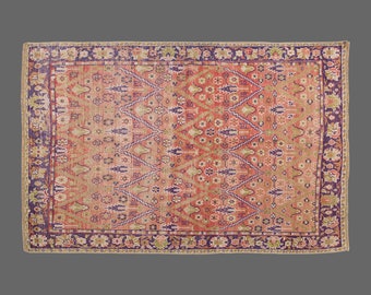 Turkish Rug, Vintage Rug, 4'8 x 6'7 feet, Oushak Rug, Antique Rug, Oriental Rug, Handmade Rug, Decorative Rug, Large Rug, Old Rug,Area Rug