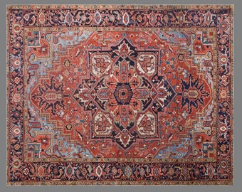 Area Rug, Large Rug, Rug, Antique Rug, Old Rug, Floor Rug, Oushak Rug, Vintage Rug, Turkish Rug, 5'1 x 8'4 ft/155x255 cm