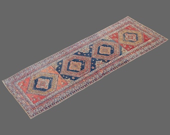Runner Rug", Antique Rug, 3'7 x 12 feet, Oushak Rug, Vintage Rug, Turkish Rug, Hallway Rug, Floor Rug, Kitchen Rug, Wool Rug, Old Rug