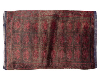 4x5 Moroccan Beni Ourain Rug,Vintage Handmade Wool Tulu Flokati Rug