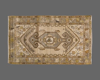 Oushak Rug", Antique Rug, Large Rug, Handmade Rug, Decorative Rug, Trend Rug, Old Rug, Area Rug, Turkish Rug, Vintage Rug,3'7 x 5'8 feet