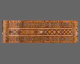 Handwoven Kurdish Herki Runner 86x268 cm / 2.8×8.8 ft, 60+ yrs Old
