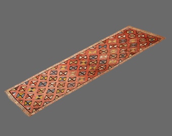 Whispers of Kula, Vintage Turkish Kula Runner, 3 x 10 ft Rug, Vintage Rug, in Perfect Condition