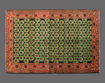 Vintage Turkish Rug, 7x10 Rug, Area Rug, Turkish Rug, Handwoven Wool Carpet, Boho Area Rug, 7x10 Carpet
