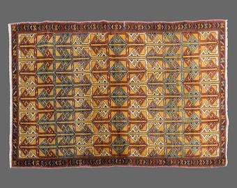 Turkish Rug", Vintage Rug, Area Ru 3'6 x 5'4 feet, Oushak Rug, Antique Rug, Oriental Rug, Handmade Rug, Decorative Rug, Muted Rug, Old Rug