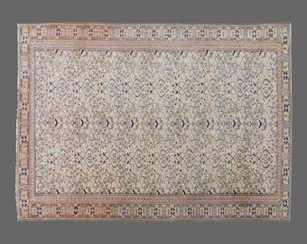 Turkish Rug, Vintage Rug, 4'9 x 7 feet, Oushak Rug, Antique Rug, Oriental Rug, Handmade Rug, Decorative Rug, Muted Rug, Old Rug,Area Rug