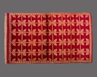 Vintage Turkish Wool Shaggy Rug: Bohemian Beni Ourain Style, 4x7