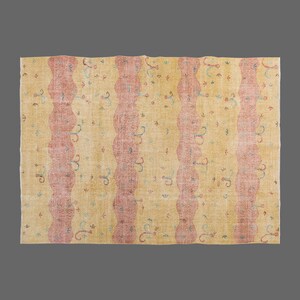 Vintage Rug, Area Rug, Turkish Rug, 7&#39;2 x 10&#39;3 feet, Oushak Rug, Antique Rug, Oriental Rug, Handmade Rug, Decorative Rug, Large Rug,Old Rug