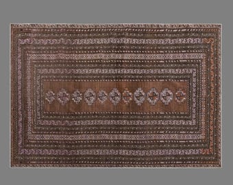 Turkish Rug, Vintage Rug, Area Rug, 127 x 185 cm (4.2 x 6.1 ft), Oushak Rug,Handmade Rug, Decorative Rug, Muted Rug, Old Rug, 60+ Years