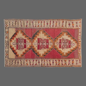 Vintage Rug, Area Rug, Turkish Rug, 6 x 10 feet, Oushak Rug, Antique Rug, Oriental Rug, Handmade Rug, Decorative Rug, Large Rug,Old Rug