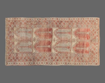 Vintage Rug, Area Rug, Turkish Rug, 5'4 x 12'3 feet, Oushak Rug, Antique Rug, Oriental Rug, Handmade Rug, Decorative Rug, Large Rug,Old Rug