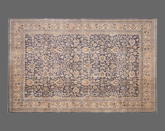 Vintage Isparta Wool Rug 8'6"x12'2" | Handwoven Turkish Carpet | Large Boho Tribal Design | 60 Year Old Wool on Wool Rug