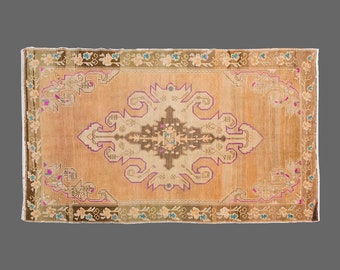 Turkish Rug, Vintage Rug, 7'4 x 11'6 feet, Oushak Rug, Antique Rug, Oriental Rug, Handmade Rug, Decorative Rug, Muted Rug, Old Rug,Area Rug
