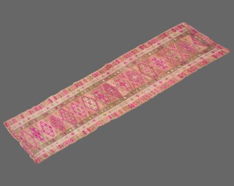 3.0 X 13.2 Floor Turkish Runner,Oushak Rug Runner,Vintage Runner Rug,Oushak Rug Runner,Handmade Rug,Floor rug runner,Home Decor Rug Runner