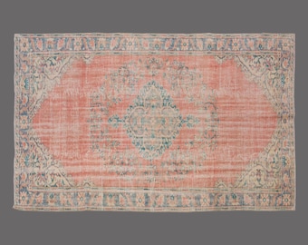 Vintage Turkish Rug, 6x10 Rug, Area Rug, Turkish Rug, Handwoven Wool Carpet, Traditional Area Rug, 6x10 Carpet