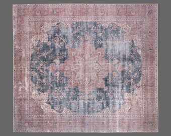 Turkish Rug,Decorative" Rug,Wonderful Turkish Rugs on Sale!FREE SHIPPING!Vintage Rug,Oushak Rug,Rug,Chic Rug,11'9" x 14'6" feet 357 x 442 cm