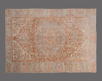 Vintage Turkish Rug, 7x11 Rug, Area Rug, Large Rug, Turkish Rug, Handwoven Wool Carpet, Large Area Rug, 7x11 Carpet