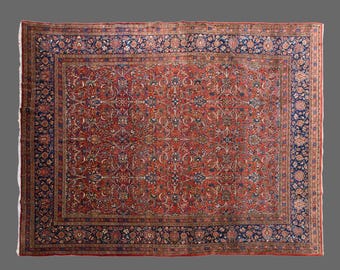 10x14 Turkish Area Rug, Handwoven Wool Carpet, Oversized Boho Area Rug, Living Room Statement, Large Rug, 10x14 Carpet
