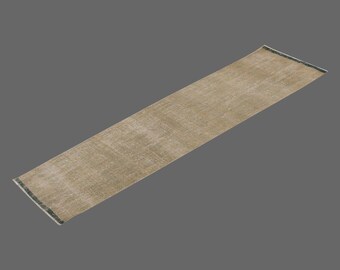 2.6 X 8.6 ft Vintage Rug Runner,Floor Oushak Rug,Hallway Turkish Rug Runner,Oushak Rugs,long runner, narrow long runner,Oushak Long Runner