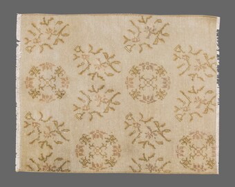 Area Rug, "Turkish Rug, Vintage Rug, 1.12 x 2.6 feet, Oushak Rug, Antique Rug, Oriental Rug, Handmade Rug, Decorative Rug, Muted Rug,Old Rug