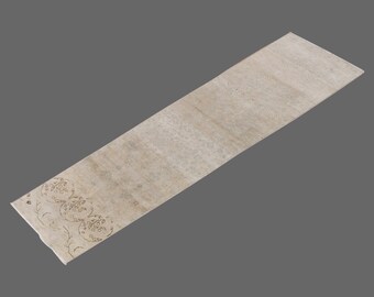 1.12 X 9.7 ft Vintage Rug Runner,Floor Oushak Rug,Hallway Turkish Rug Runner,Oushak Rugs,long runner, narrow long runner,Oushak Long Runner