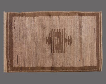 4x6 Moroccan Beni Ourain Rug,Vintage Handmade Wool Tulu Flokati Rug