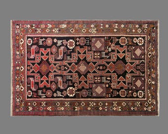 Vintage Turkish Oushak Rug, 60+ Year Old Handmade Wool Area Rug (145x225 cm)