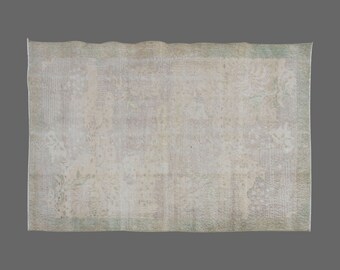 Vintage Rug, Area Rug, Turkish Rug, 3'8 x 6'4 feet, Oushak Rug, Antique Rug, Oriental Rug, Handmade Rug, Decorative Rug, Large Rug,Old Rug